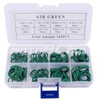 RC-U072245 Набор колец, материал NBR, цвет зеленый, 145 шт