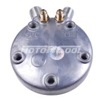 RC-U08084 Крышка компрессора на Sanden 5Н, выходы - вертикальные, O-Ring, 3/4"-16UNF, 7/8"-14UNF, с заправочными портами