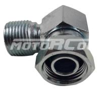 RC-U07312 Угловой фитинг 90°[ №8] аналог Carrier 40-60301-00, Резьба: d 3/4" 16 UNF O-Ring внутренняя и наружная резьба