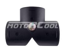 T-образный соединитель для автомобильного воздуховода, Диаметр соединения 42 мм. Длина общая 98 мм. Цвет черный