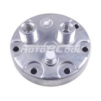 RC-U08188 Крышка компрессора на Sanden 7Н, выходы - горизонтальные, O-Ring, 1"-14UNS, 1"-14UNS, аварийный клапан