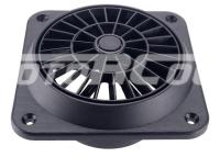 Дефлектор с вентилятором для автомобильного воздуховода, Диаметр соединения 90 мм. Высота общая 58 мм. Цвет черный