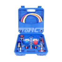 Комплект манометров в пластмассовом кейсе. Шкала манометров в "bar" RC-T0140