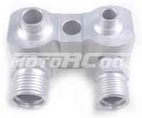 RC-U08406 Соединительный коллектор на компрессор DKS 17C FXF вертикальные выходы алюминий резьба 3/4 резьба 7/8 O-Ring