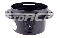 Соединитель с клапаном для автомобильного воздуховода, Диаметр соединения 75 мм. Высота общая 51 мм. Цвет черный