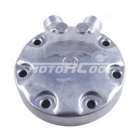RC-U08177 Крышка компрессора на Sanden 7Н, выходы - вертикальные, O-Ring, 1"-14UNS, 1"-14UNS
