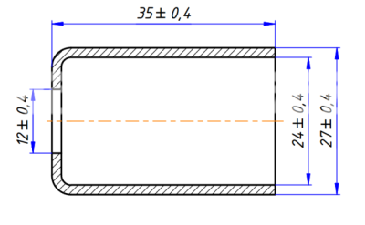 RC-U07066 Стакан алюминий G8 [толстостенный шланг G8 13/32]
