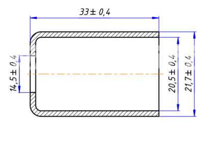 RC-U07123 Стакан сталь G10 [тонкостенный шланг G10 1/2]