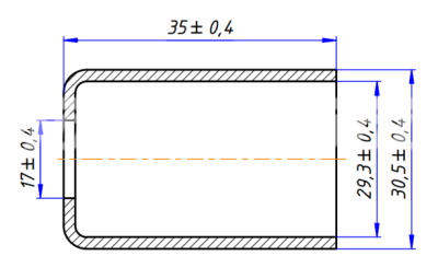 RC-U0752 Стакан сталь G12 [толстостенный шланг G12 5/8]