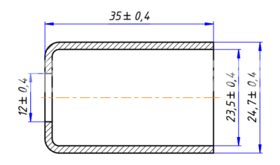 RC-U0739 Стакан сталь G8 [толстостенный шланг G8 13/32]