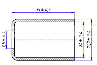 RC-U0740 Стакан сталь G6 [толстостенный шланг G6 5/16]