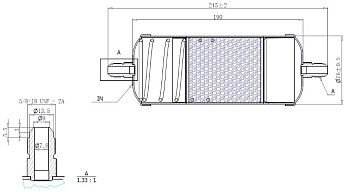 17-1347 Фильтр-осушитель автомобильного кондиционера Титан 303.2х5/8-18UNF Flare