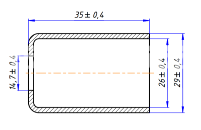 RC-U07067 Стакан алюминий G10 [толстостенный шланг G10 1/ 2]
