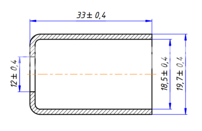 RC-U07122 Стакан сталь G8 [тонкостенный шланг G8 13/32]