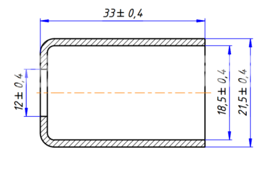 RC-U07118 Стакан алюминий G8 [тонкостенный шланг G8 13/32]
